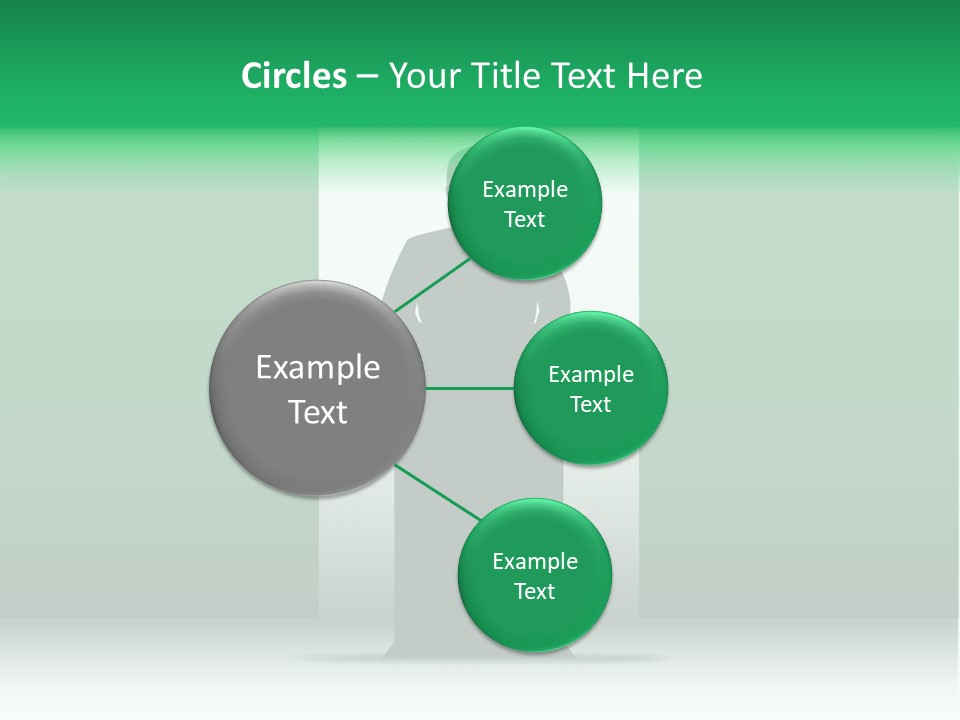 Teach Tribune Figure PowerPoint Template