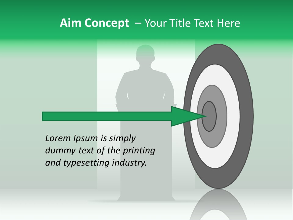 Teach Tribune Figure PowerPoint Template