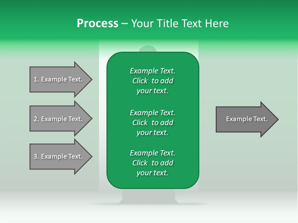 Teach Tribune Figure PowerPoint Template