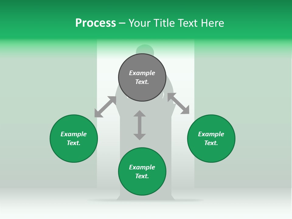 Teach Tribune Figure PowerPoint Template