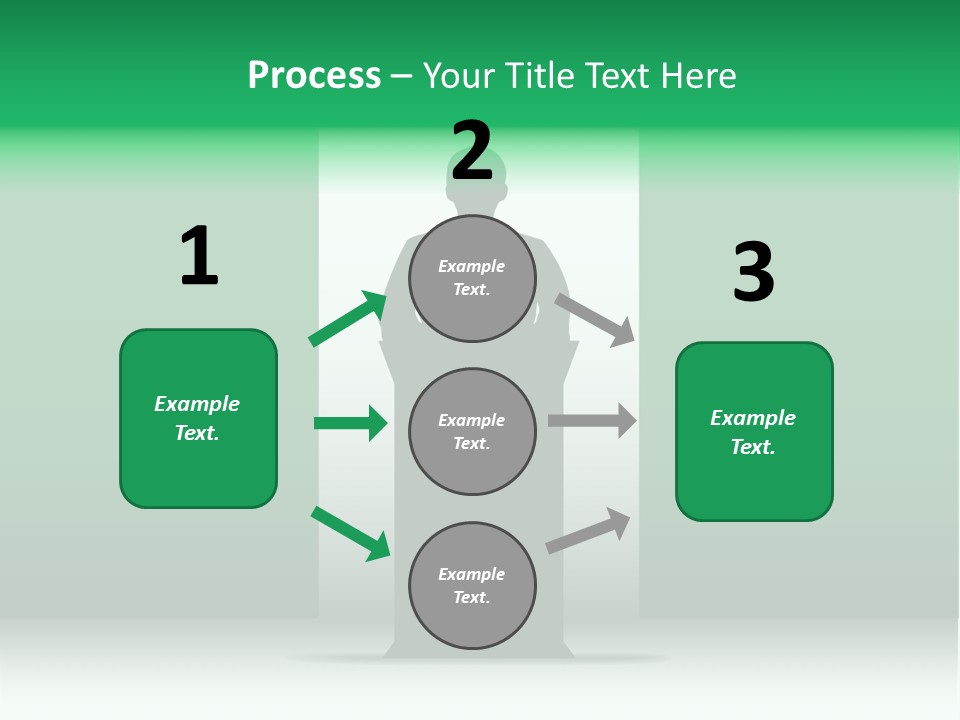 Teach Tribune Figure PowerPoint Template