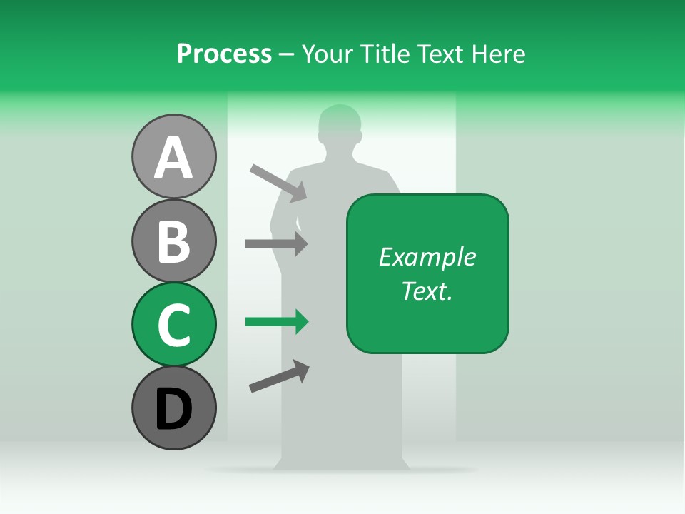 Teach Tribune Figure PowerPoint Template