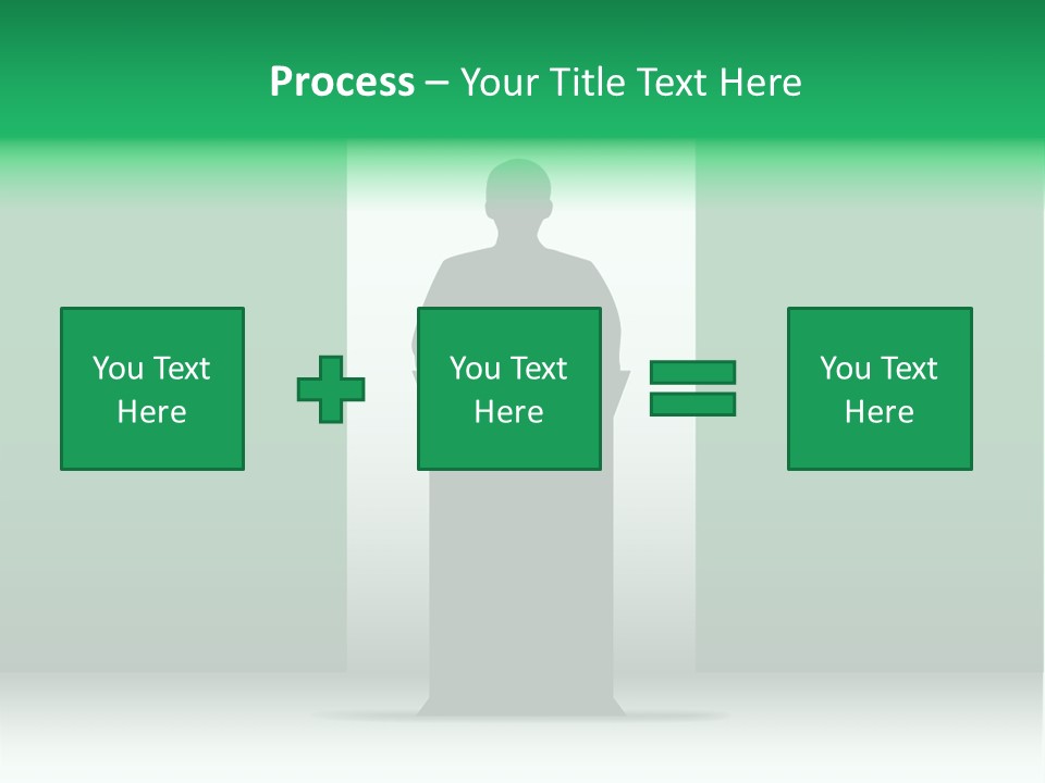 Teach Tribune Figure PowerPoint Template