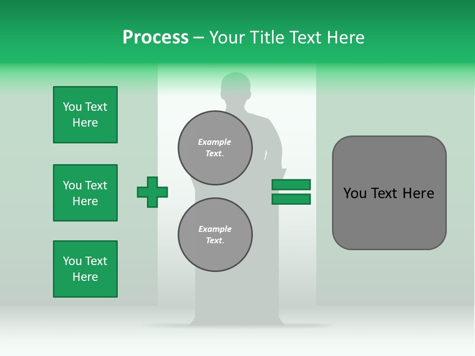 Teach Tribune Figure PowerPoint Template
