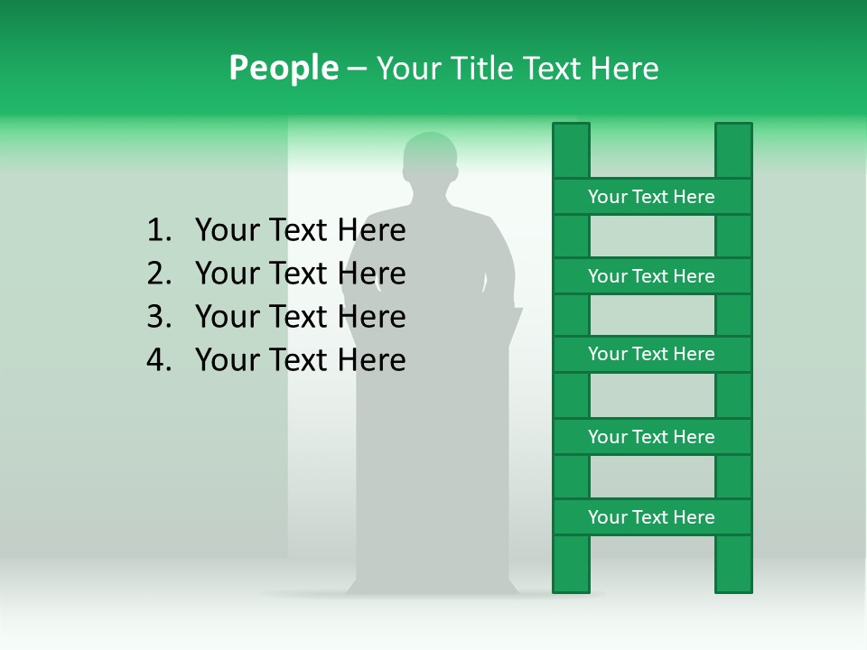 Teach Tribune Figure PowerPoint Template