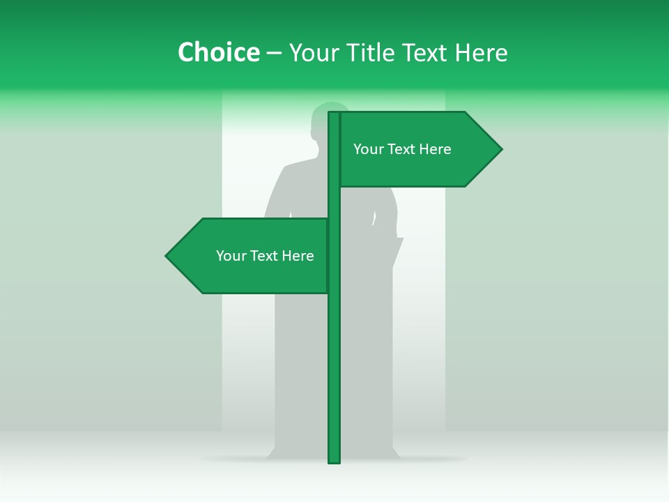 Teach Tribune Figure PowerPoint Template