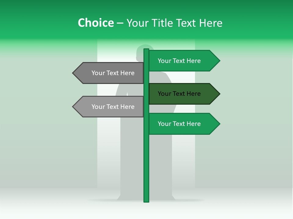 Teach Tribune Figure PowerPoint Template
