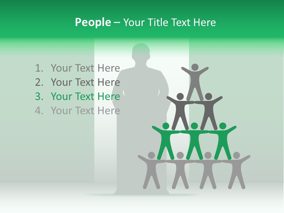 Teach Tribune Figure PowerPoint Template