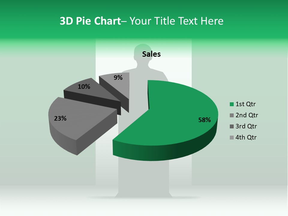 Teach Tribune Figure PowerPoint Template