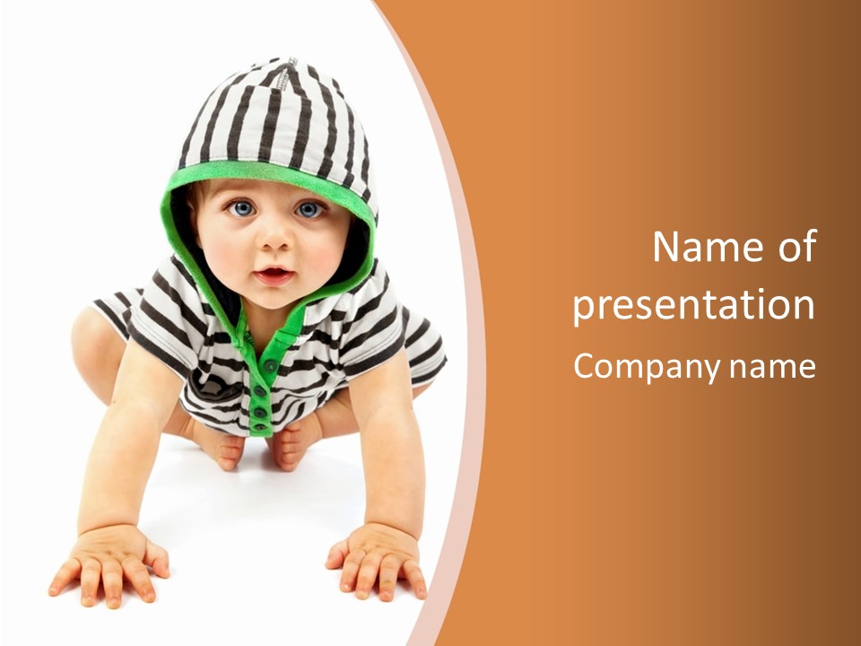 Love Infant Pretty PowerPoint Template