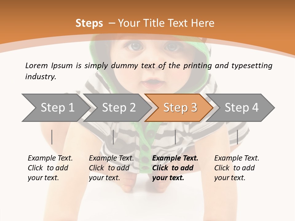 Love Infant Pretty PowerPoint Template