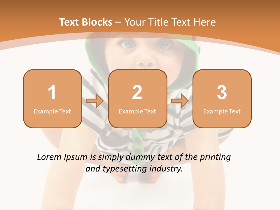 Love Infant Pretty PowerPoint Template