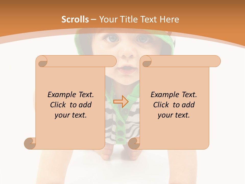 Love Infant Pretty PowerPoint Template