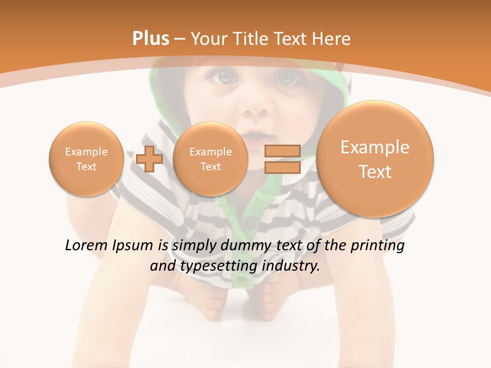 Love Infant Pretty PowerPoint Template