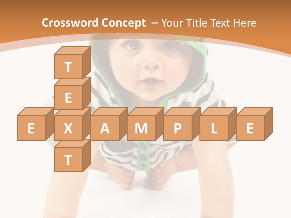 Love Infant Pretty PowerPoint Template