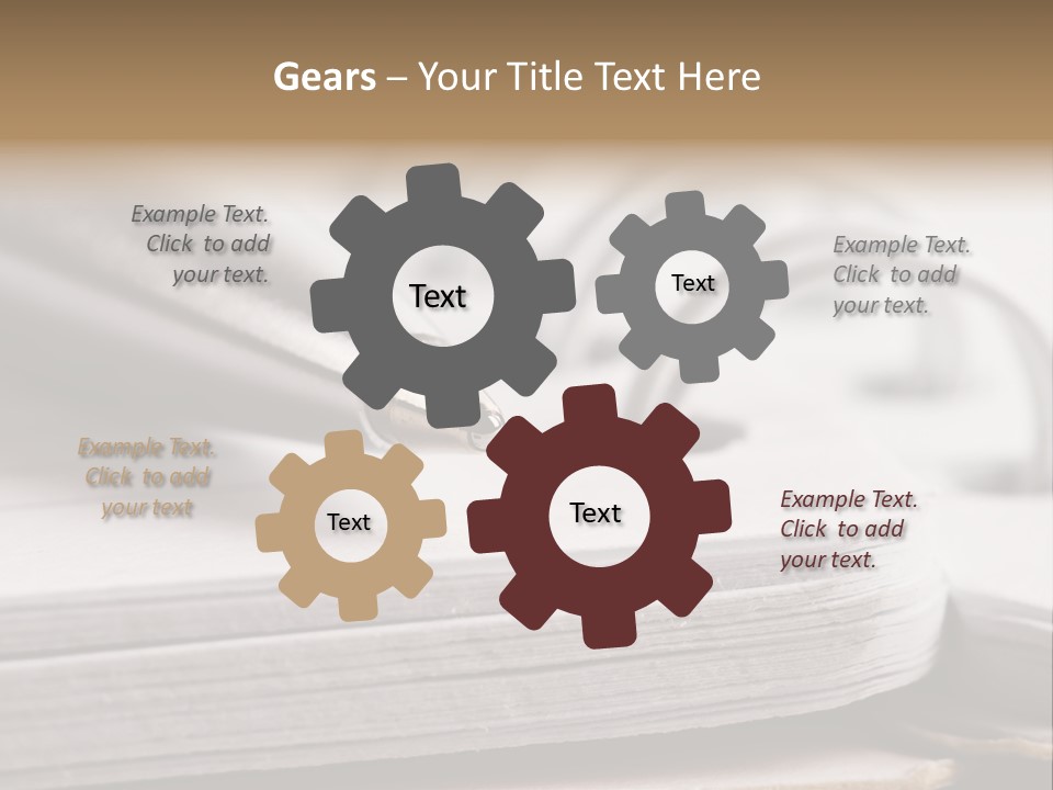Spiral Notebook Sheet Book PowerPoint Template