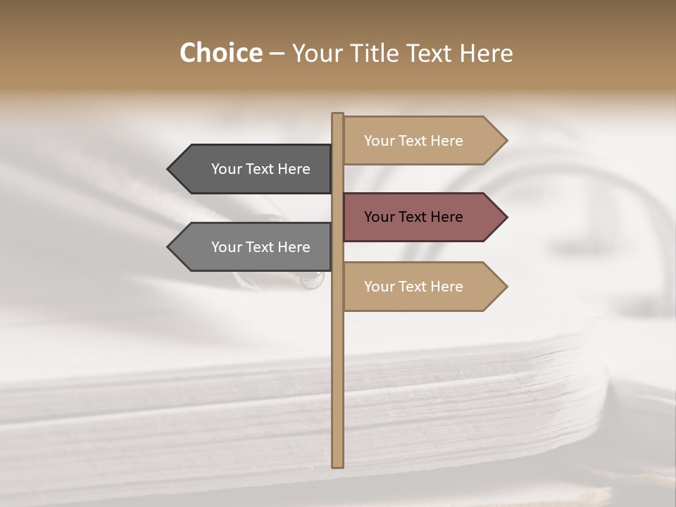 Spiral Notebook Sheet Book PowerPoint Template