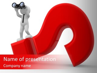 Sign Puppet Decision PowerPoint Template