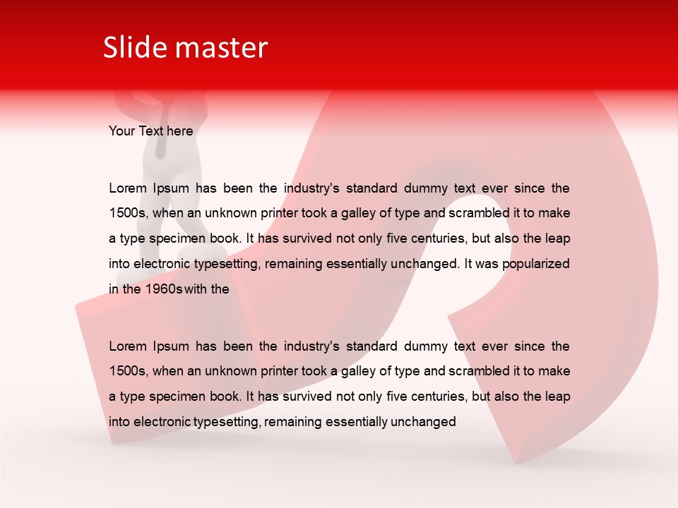 Sign Puppet Decision PowerPoint Template