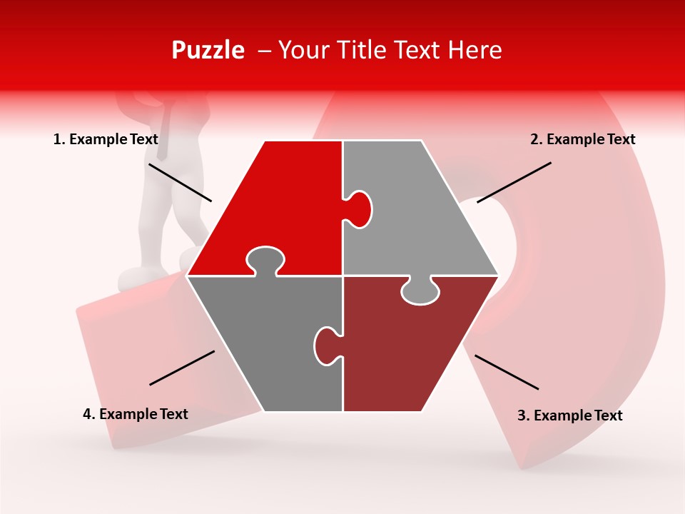 Sign Puppet Decision PowerPoint Template