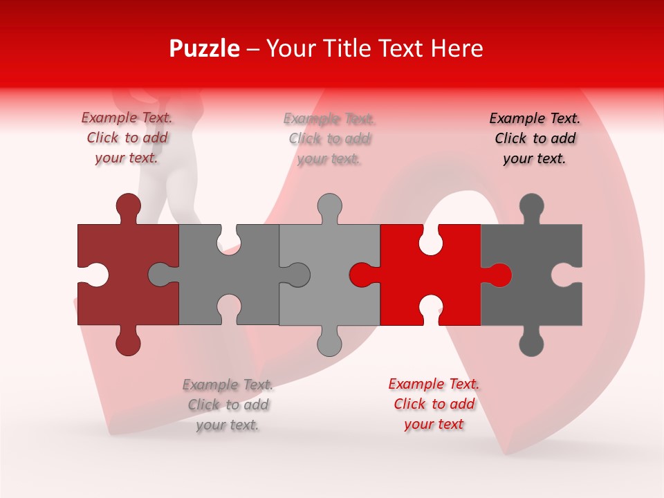 Sign Puppet Decision PowerPoint Template