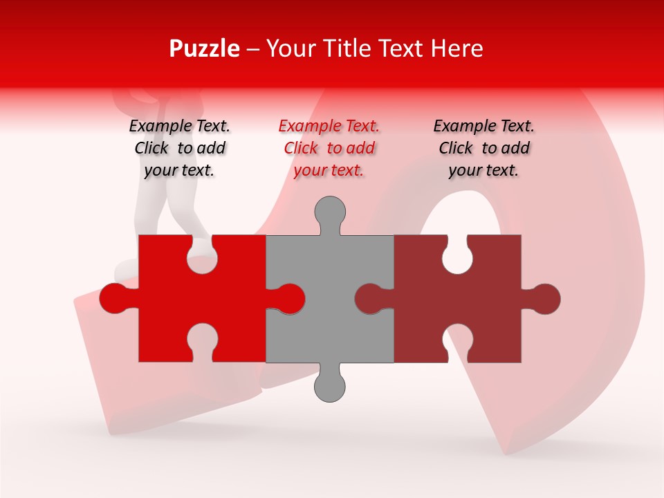 Sign Puppet Decision PowerPoint Template