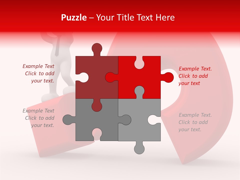 Sign Puppet Decision PowerPoint Template