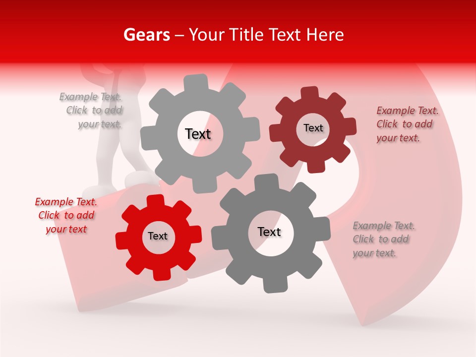Sign Puppet Decision PowerPoint Template
