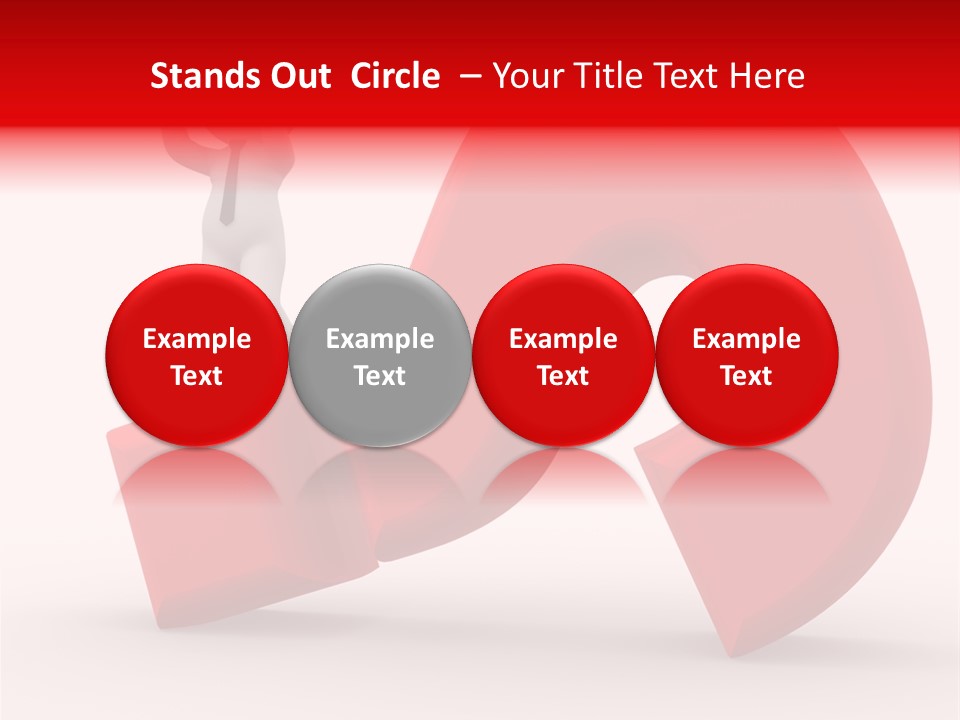 Sign Puppet Decision PowerPoint Template