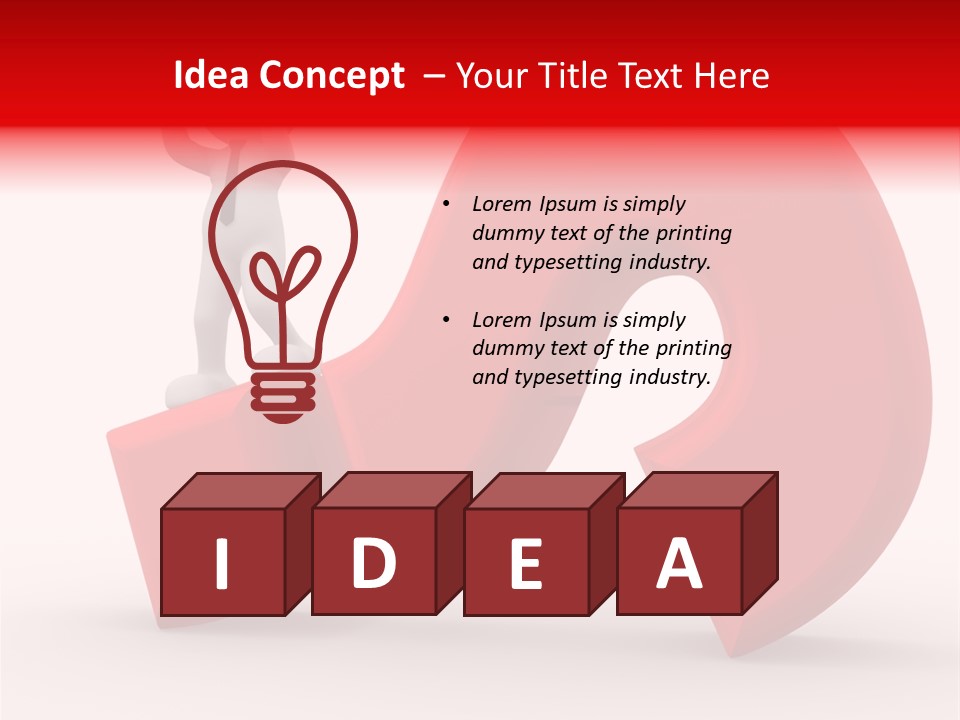 Sign Puppet Decision PowerPoint Template