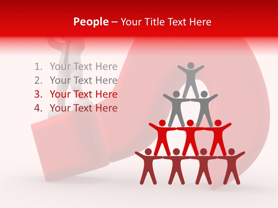 Sign Puppet Decision PowerPoint Template