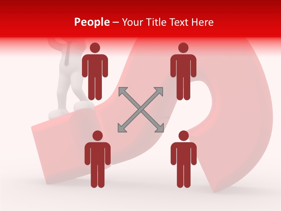 Sign Puppet Decision PowerPoint Template