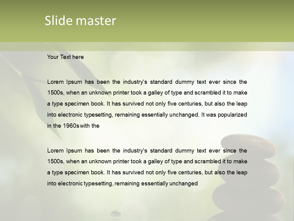 Outdoors Art Foliage PowerPoint Template