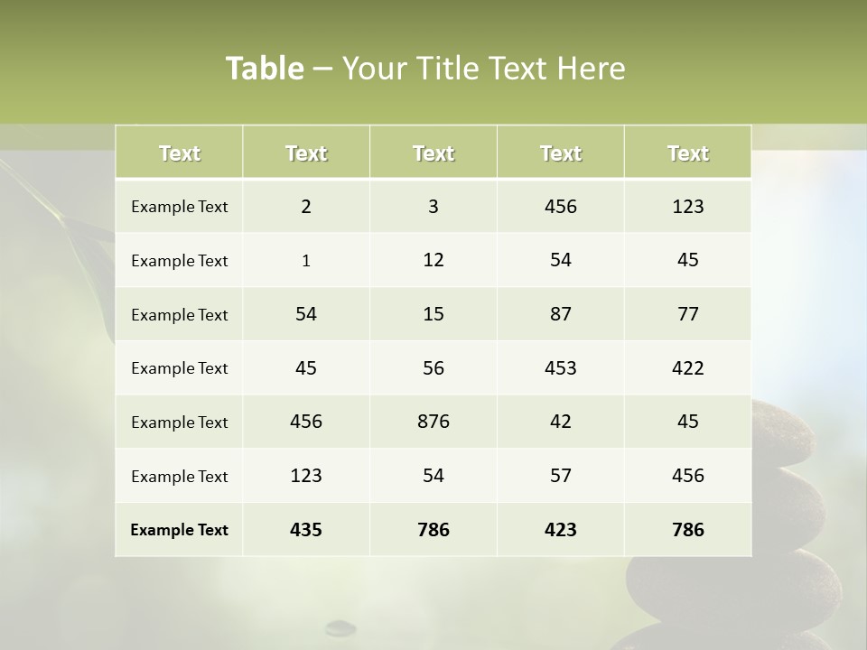 Outdoors Art Foliage PowerPoint Template