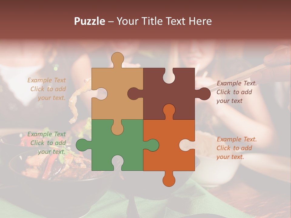 Lunch Dinner Joy PowerPoint Template