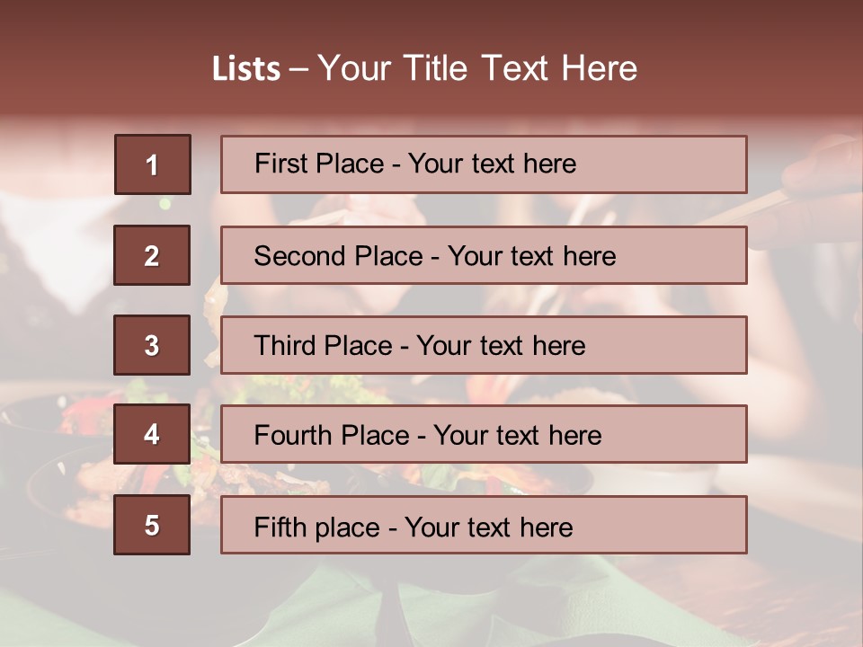 Lunch Dinner Joy PowerPoint Template