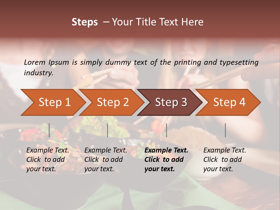 Lunch Dinner Joy PowerPoint Template