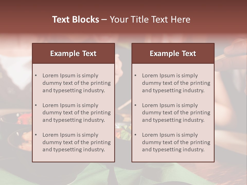 Lunch Dinner Joy PowerPoint Template
