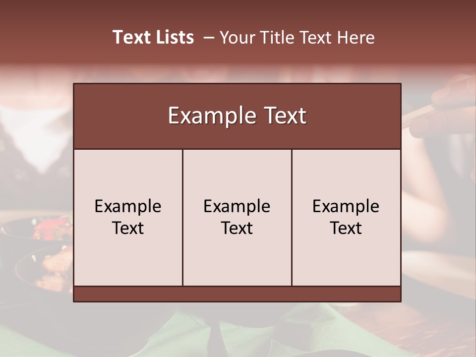 Lunch Dinner Joy PowerPoint Template