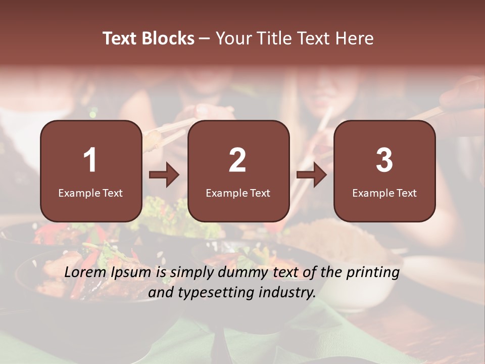 Lunch Dinner Joy PowerPoint Template