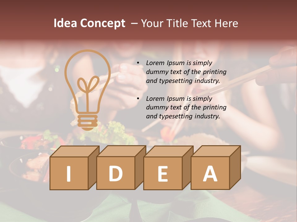 Lunch Dinner Joy PowerPoint Template