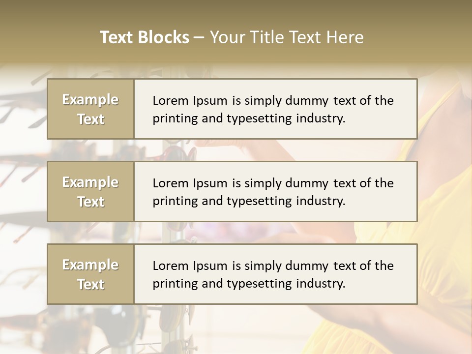Collection Optician Business PowerPoint Template