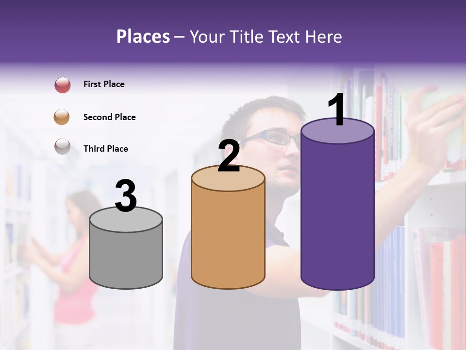 People Learn Row PowerPoint Template