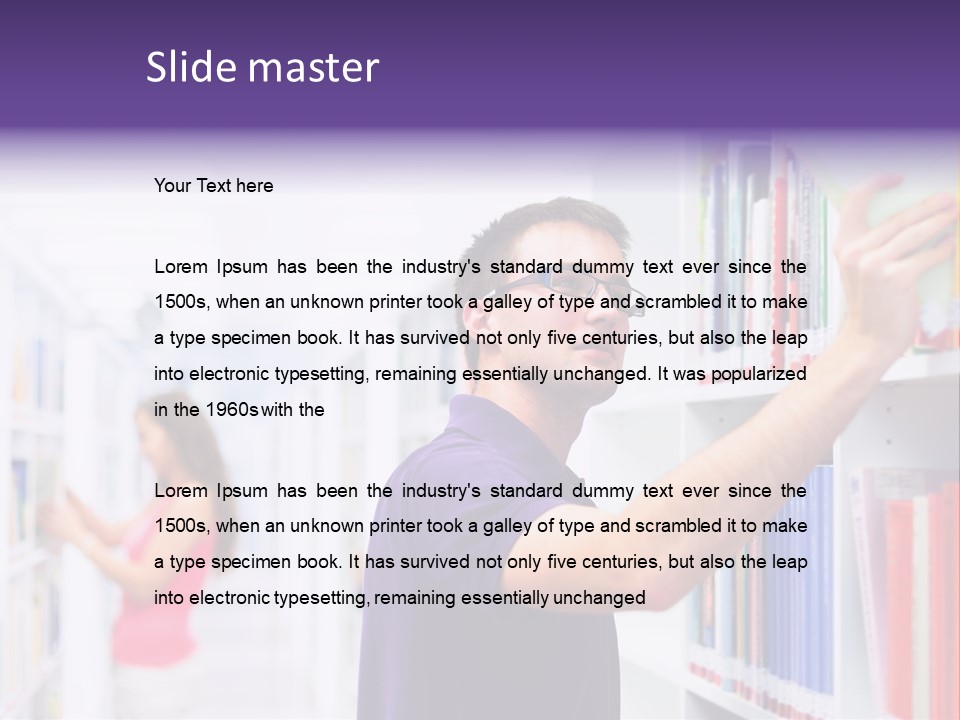 People Learn Row PowerPoint Template