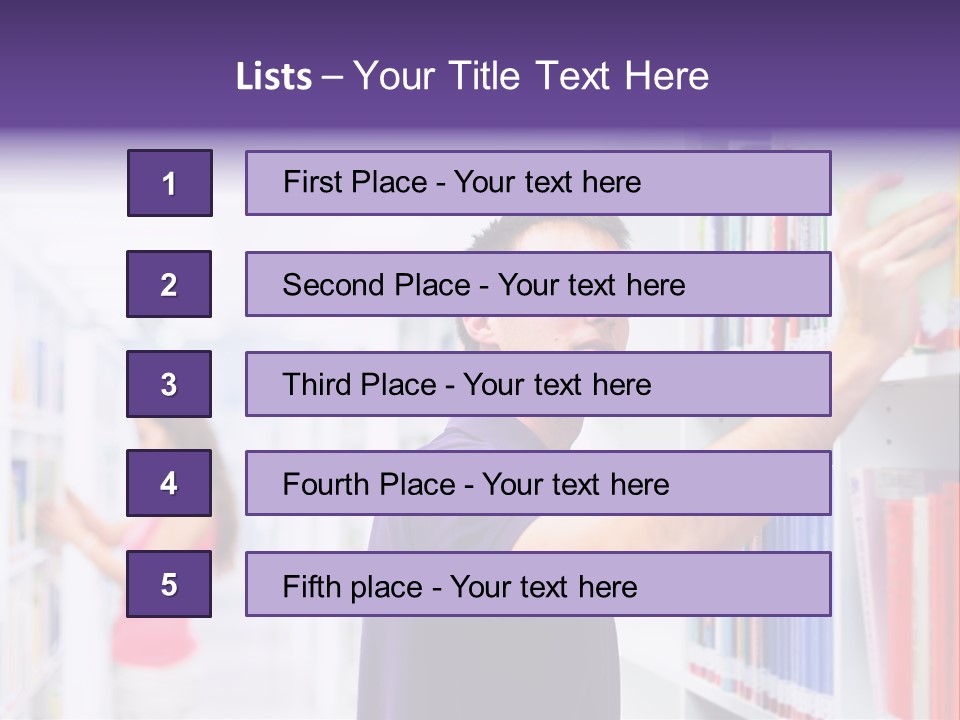 People Learn Row PowerPoint Template