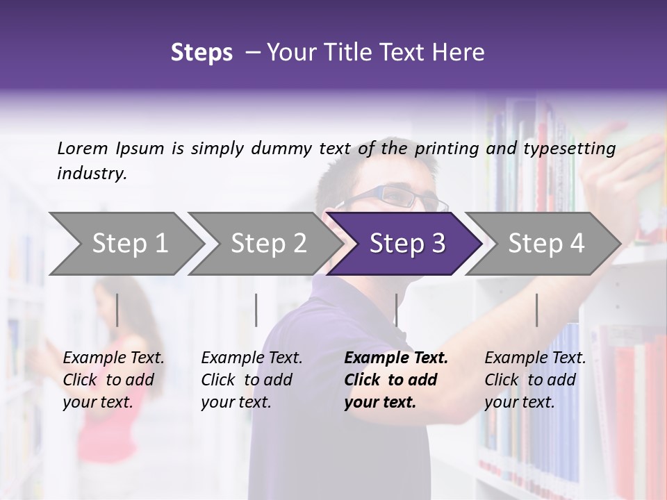 People Learn Row PowerPoint Template