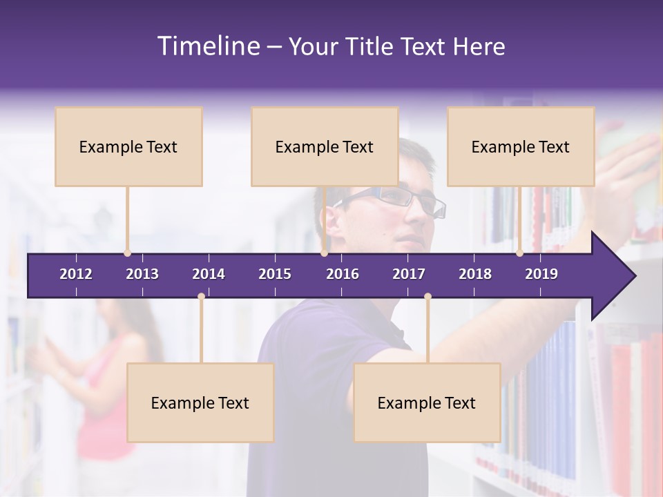 People Learn Row PowerPoint Template