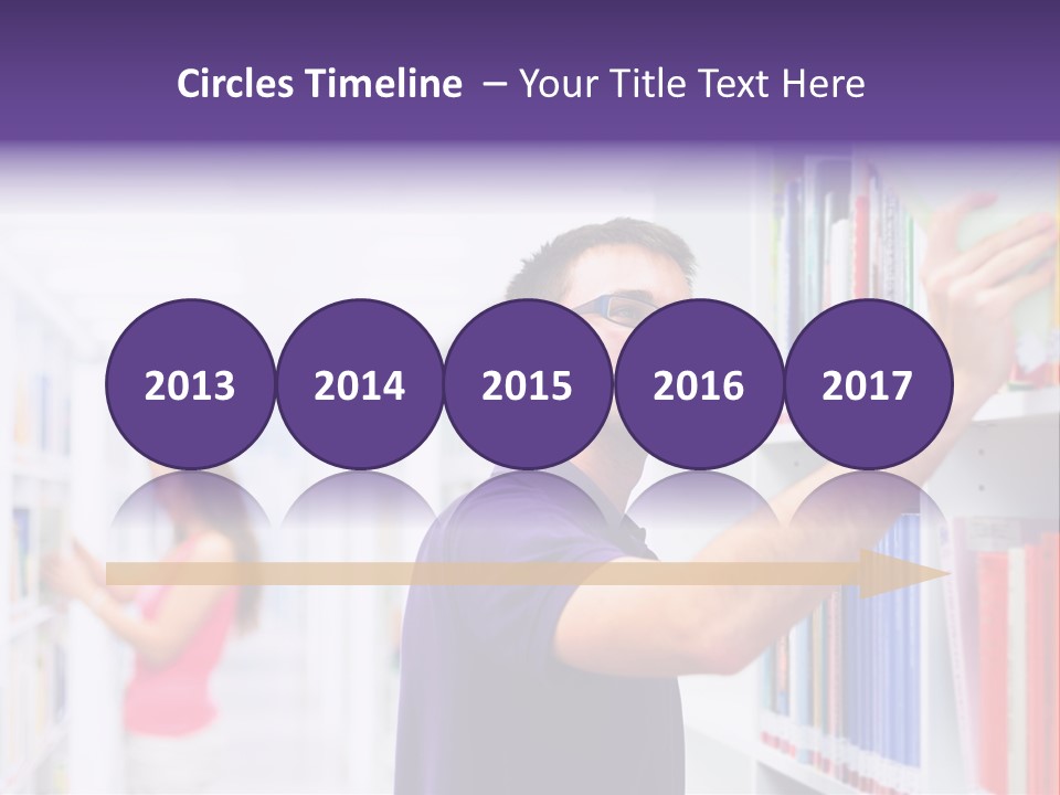 People Learn Row PowerPoint Template