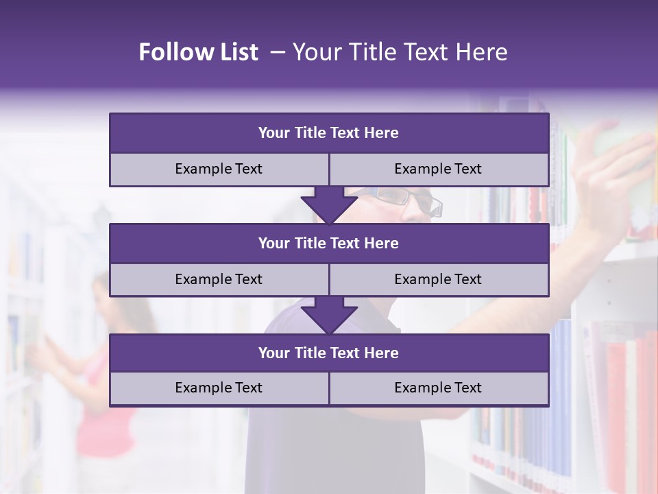 People Learn Row PowerPoint Template