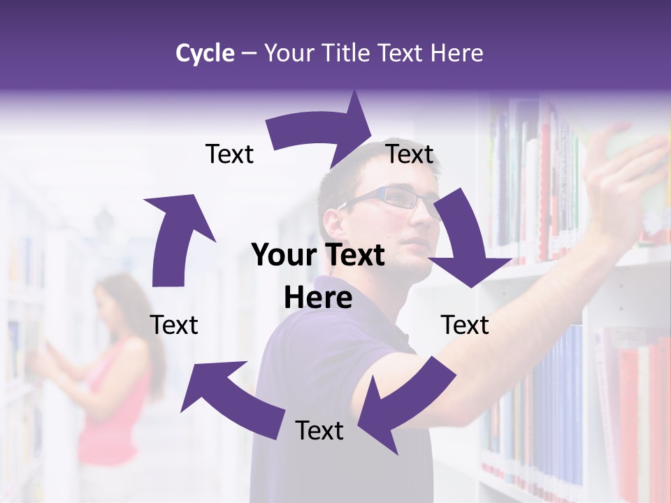 People Learn Row PowerPoint Template